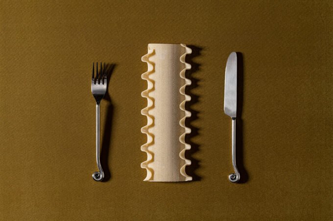 Al Dente Design: The Culinary Artistry Behind Lo & Co's New Hardware Collection 9 Close-up of Al Dente Collection hardware, showing pasta-inspired knobs and pulls in various metallic finishes.