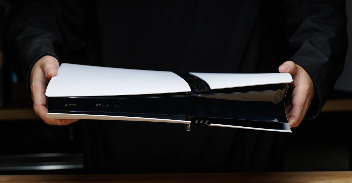 PlayStation 5 Pro console with controller, highlighting the sleek design and powerful gaming experience.