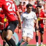 Ibrahim Diaz in action during a Real Madrid vs Mallorca La Liga match