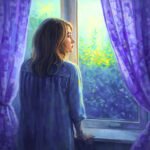 A person looking inward, reflecting on their true self, symbolizing self-discovery and inner peace.