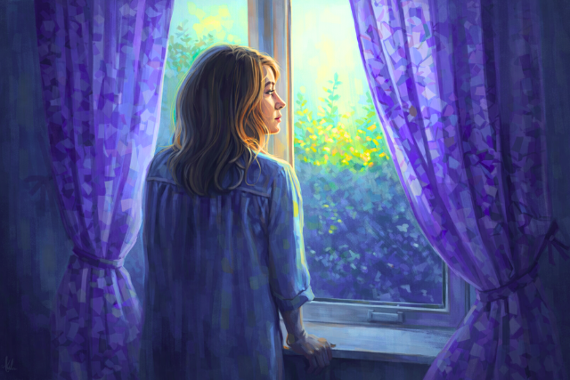 Reclaiming Your Authentic Self: A Journey from People-Pleasing to Inner Trust 3 A person looking inward, reflecting on their true self, symbolizing self-discovery and inner peace.