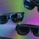 A diverse group of people wearing various models of smart glasses in different settings, showcasing their versatility.