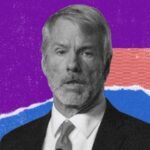 Strategy's Bitcoin Bet Deepens: Saylor Signals 'Think Bigger' Amidst Massive Accumulation 5 Michael Saylor's 'Think Bigger' tweet on a screen with Bitcoin chart in the background, symbolizing Strategy's aggressive BTC acquisition.