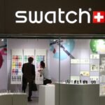 Vivid AI-generated images of Audemars Piguet Royal Oak wristwatches alongside the actual Swatch Royal Pop bioceramic pocket watches.