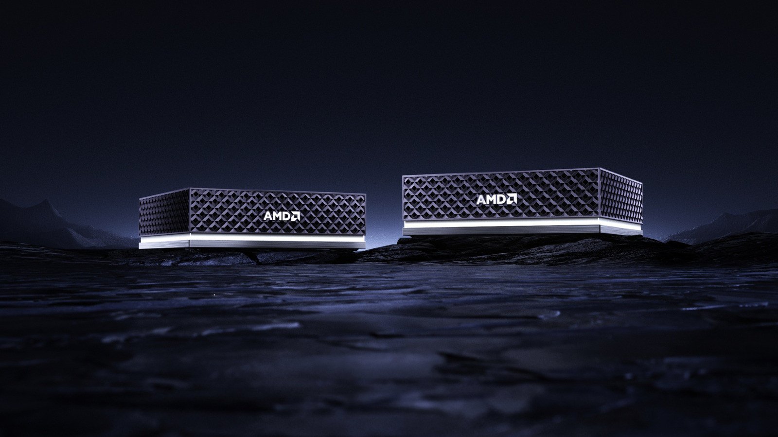 AMD Ryzen AI Halo PC desktop system with Ryzen AI Max 400 chips