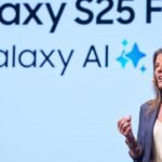 Annika Bizon, Vice President at Samsung UK, in a professional setting