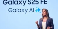 Annika Bizon, Vice President at Samsung UK, in a professional setting