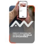 Une carte bancaire virtuelle affichée sur un smartphone, symbolisant le paiement en ligne et la digitalisation bancaire d'Attijariwafa Bank.