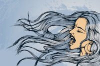 A person speaking confidently, with a bright, open expression, symbolizing freedom of self-expression and healing.