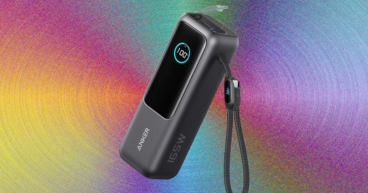 A selection of modern power banks and portable chargers, including models from Anker, Nimble, and Sharge, ready to charge various electronic devices.