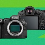 Canon EOS R6 Mark III mirrorless camera with a lens attached, showcasing its professional design and capabilities.