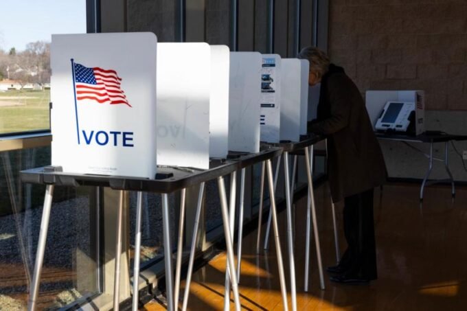 Chart showing U.S. voter priorities with cryptocurrency at the bottom