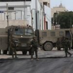 جدار الفصل في بلدة الرام شمال القدس حيث استشهد الشاب الفلسطيني