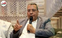 صورة لعبد الرحيم منار السليمي يتحدث في ندوة حول الصحراء المغربية