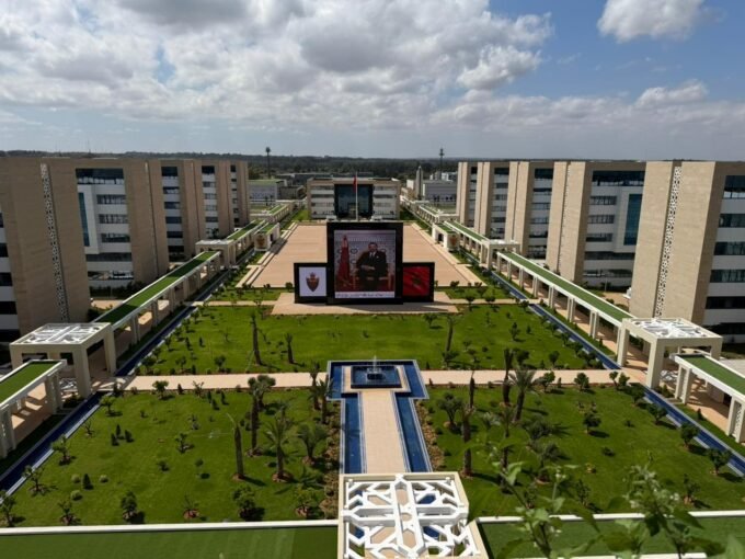 المقر المركزي الجديد للمديرية العامة للأمن الوطني بالرباط، المعروف بـ'بنتاغون المغرب'.