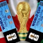 كأس العالم 2026: الفيفا يطرح دفعة أخيرة من التذاكر وسط إقبال قياسي وجدل حول الأسعار 8 شعار كأس العالم 2026 مع تذاكر مباريات وخلفية ملاعب أمريكا الشمالية