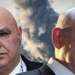 مسؤولون لبنانيون وإسرائيليون يجلسون على طاولة مفاوضات في واشنطن، مع خلفية تظهر أعلام الدول المشاركة.