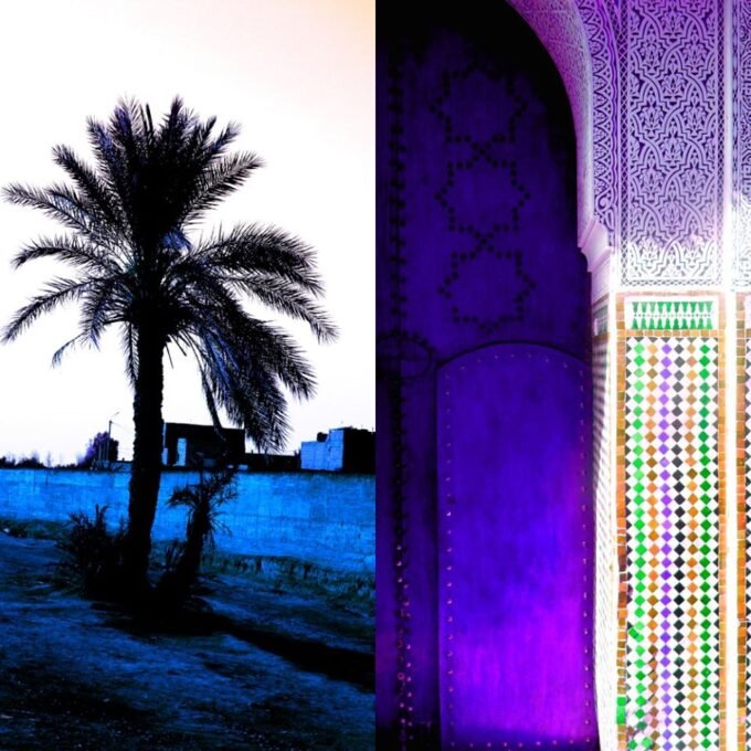 Pochette d'album du groupe Kasbah Rockers, illustrant la fusion des rythmes électro locaux et des influences marocaines, produite par le label Barraka El Farnatshi.