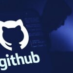 Illustration of a giant shark (Megalodon) attacking a GitHub Octocat logo, symbolizing a massive cyber attack on the platform.