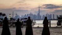 Dubai skyline featuring the Burj Khalifa, a symbol of the UAE's economic strength amidst escalating regional geopolitical tensions.