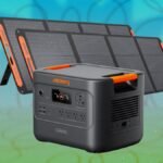 Jackery HomePower 3000 portable power station with solar panels