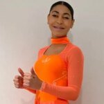 Lina Hilali, patineuse artistique marocaine sur roulettes, en pleine performance à la Coupe du Monde en Allemagne