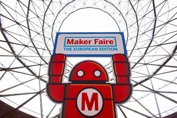 Innovators showcasing their prototypes at Maker Faire Rome 2026 in Gazometro Ostiense