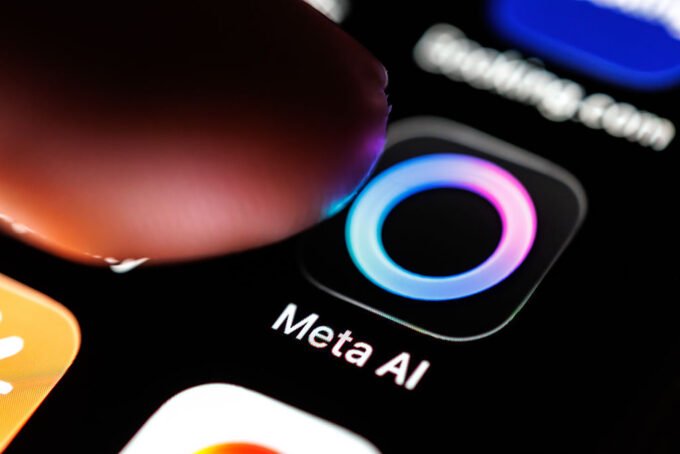A conceptual image of an AI-powered pendant or a person wearing a futuristic AI wearable device.
