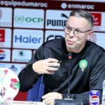 Mohamed Ouahbi, sélectionneur national, annonçant la liste des 26 joueurs marocains pour le Mondial 2026 au Complexe Mohammed-VI.