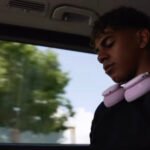 Spanish soccer player Lamine Yamal showcasing new bubblegum pink Beats headphones on Instagram