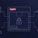 Illustration of npm logo with security shield, representing new 2FA and install controls for enhanced software supply chain security.