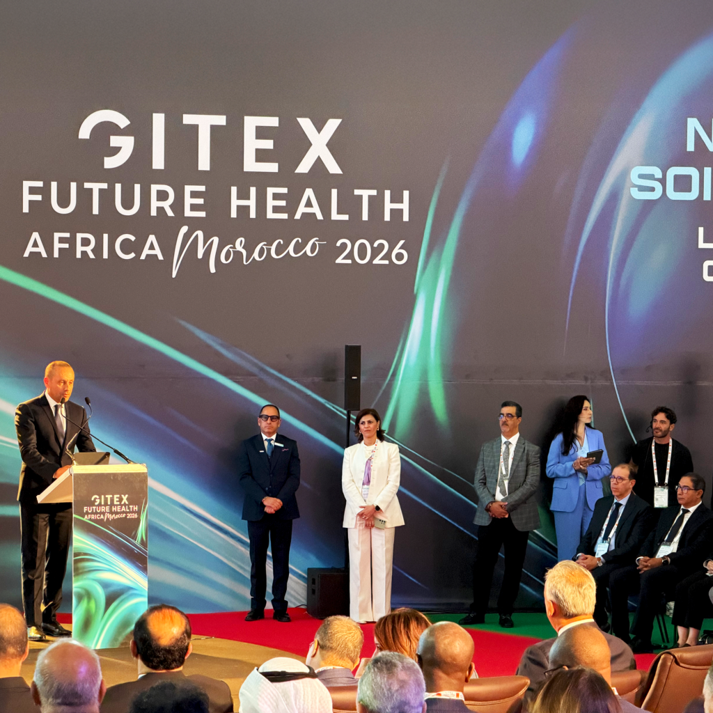 Hendrik Kasteel, Directeur Général d'Orange Maroc, s'exprimant lors du GITEX Future Health Africa 2026, soulignant l'engagement de l'entreprise dans la transformation numérique de la santé.