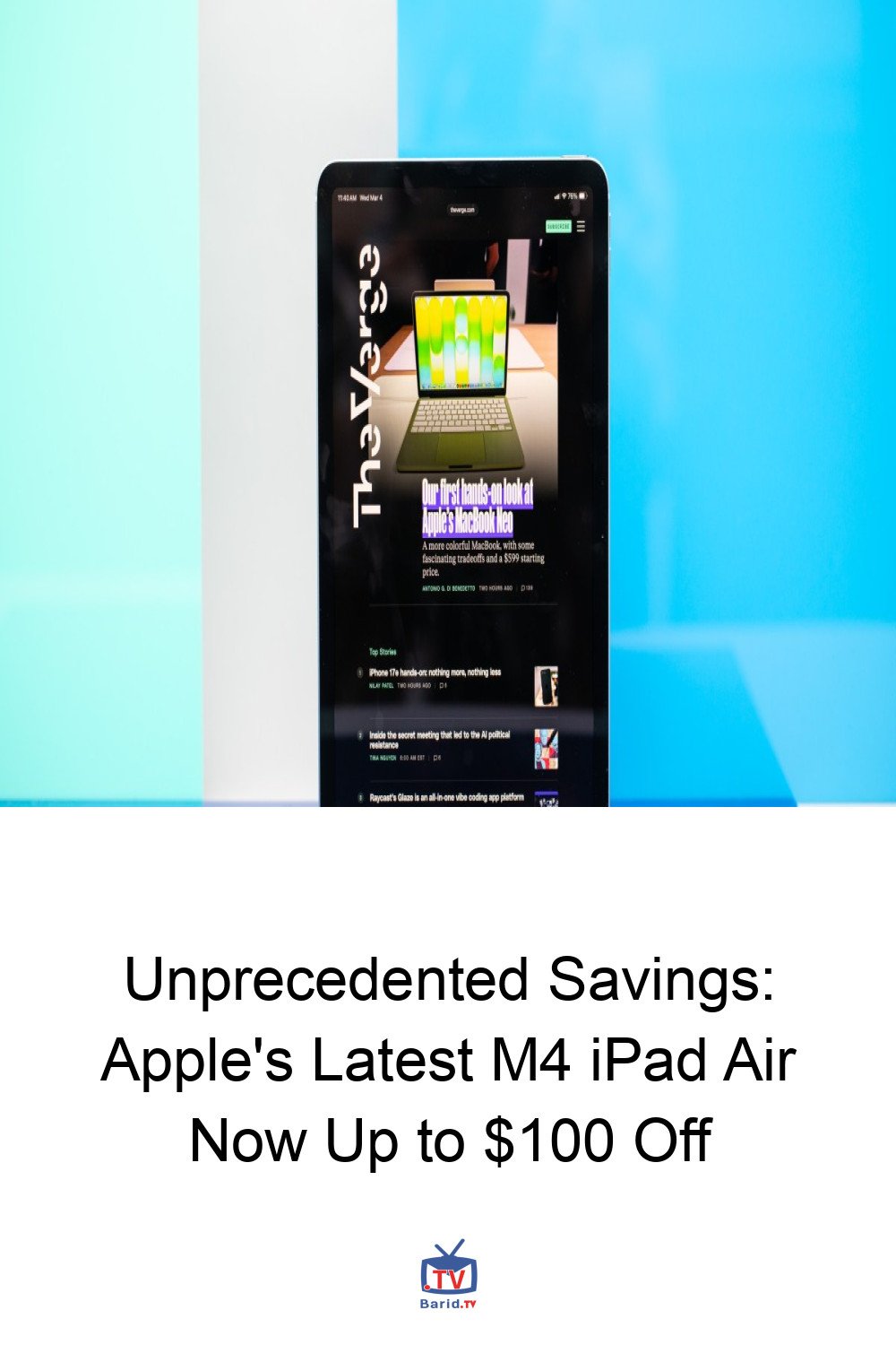 Unprecedented Savings: Apple's Latest M4 iPad Air Now Up to $100 Off 4 Pinterest Hidden