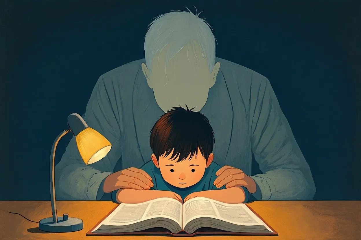 Un enfant souriant, l'air épanoui, symbolisant le bonheur et l'estime de soi inconditionnelle, contrastant avec la pression de la perfection.