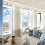 Vue panoramique de l'hôtel Waldorf Astoria intégré à la Tour Mohammed VI, symbolisant l'ascension de Rabat dans le tourisme de luxe.
