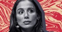 Mira Murati, OpenAI CTO, amidst the backdrop of the company logo, symbolizing her central role in the Sam Altman ouster controversy.