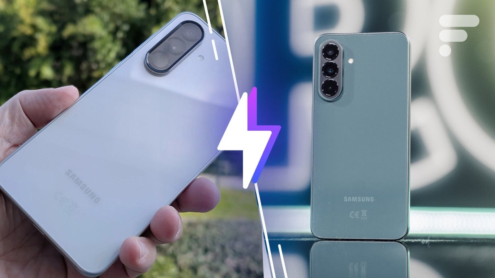 Comparatif visuel des smartphones Samsung Galaxy A37 et Galaxy A36, mettant en évidence leurs designs similaires et leurs écrans AMOLED.