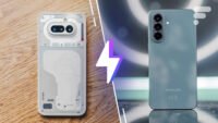 Deux smartphones Samsung de la série Galaxy A, dont le Galaxy A37, illustrant le design typique de la marque.