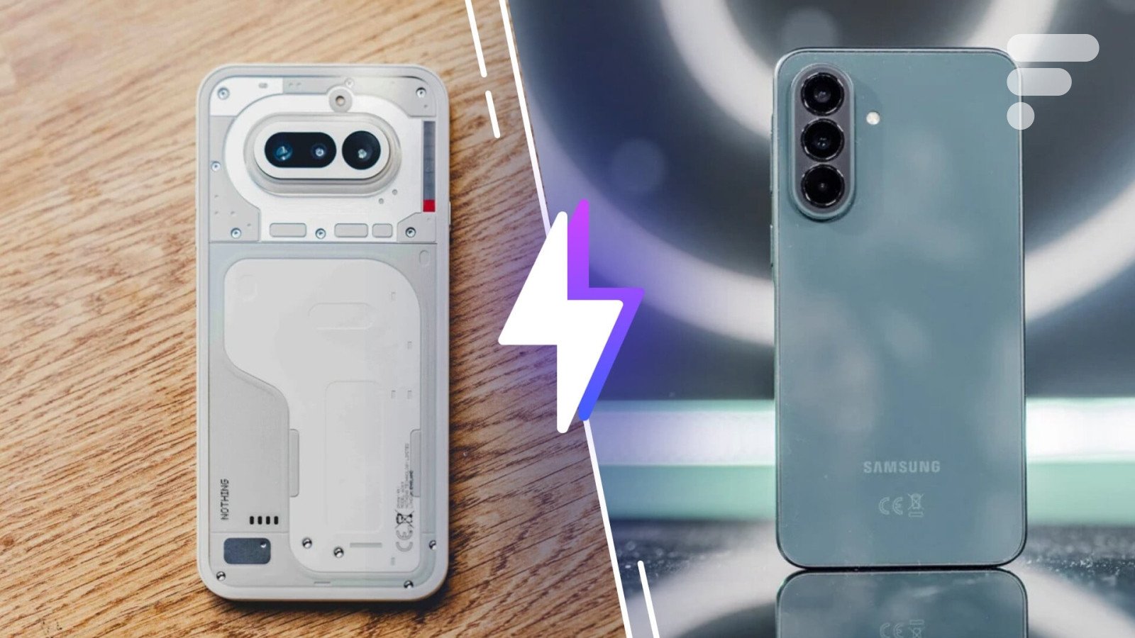 Deux smartphones Samsung de la série Galaxy A, dont le Galaxy A37, illustrant le design typique de la marque.