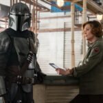 Affiche du film Star Wars: The Mandalorian and Grogu, avec Din Djarin et Grogu au premier plan, prêts pour l'aventure.