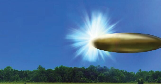 A stylized image representing unidentified anomalous phenomena (UAP) or declassified government documents, hinting at mystery and disclosure.