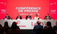 Logo d'A.S Holding Retail et LabelVie, symbolisant leur fusion stratégique au Maroc.