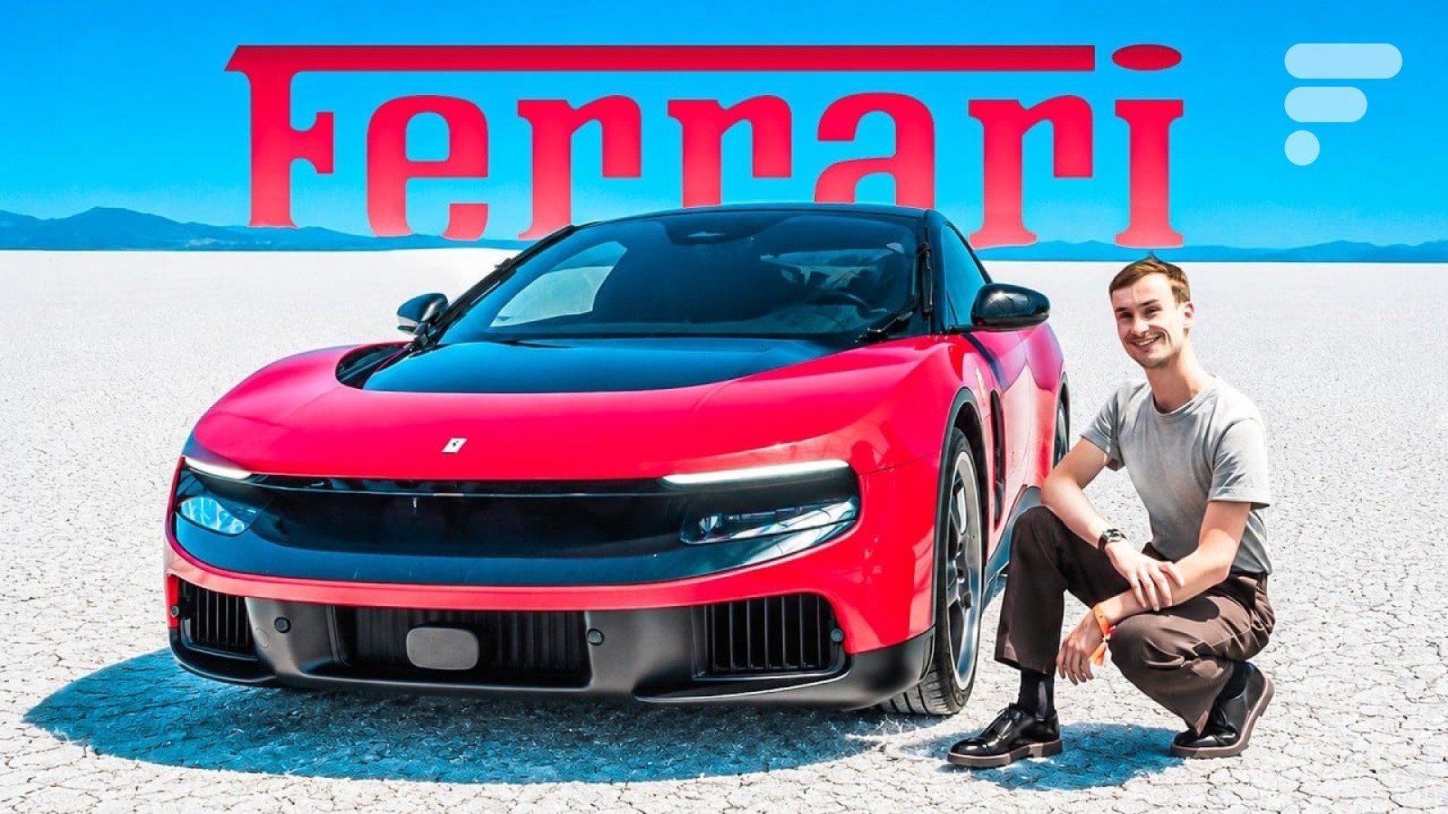 Découvrez le Récap' Survoltés de la semaine : Ferrari électrique, le paradoxe BYD, l'offensive hybride de Stellantis, bornes de recharge, et le duel Renault 5 E-Tech vs ID. Polo. 3 voiture électrique