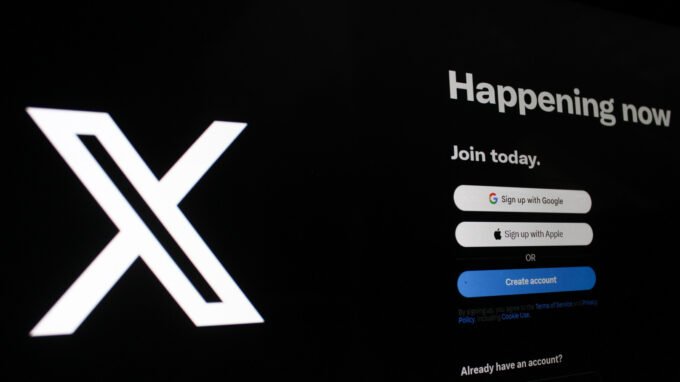 A blue X logo with a lock icon, symbolizing restricted access or a paywall on the social media platform.