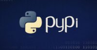 Illustration of malicious Python packages infiltrating a software supply chain, with icons for Windows, Linux, and a chat application.