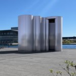 Aalto's Grand Vision: The Iconic Vase Reimagined as a Waterfront Architectural Marvel 8 A 22-foot-tall pavilion made of undulating aluminum extrusions, replicating the iconic Aalto vase, standing on Copenhagen's harbor waterfront during 3daysofdesign.
