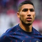 Le défenseur marocain du Paris Saint-Germain Achraf Hakimi.