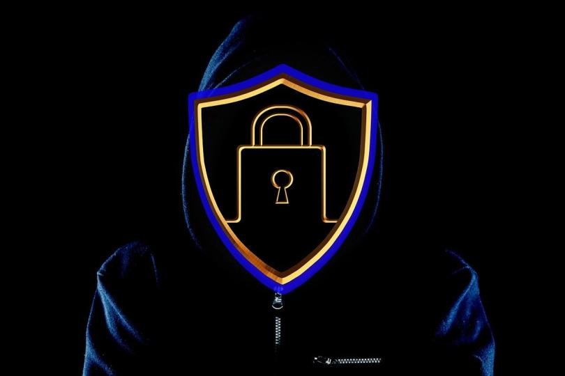Abstract representation of AI and cybersecurity, possibly a digital brain or network with a lock icon, symbolizing the intersection of AI and crypto security.