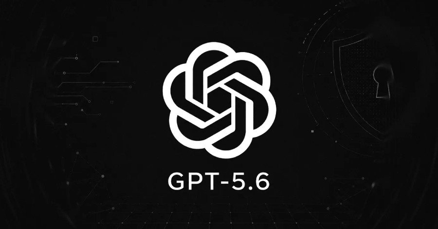 Illustration of OpenAI's GPT-5.6 Sol model, depicted as a secure, intelligent shield protecting digital systems from cyber threats, with abstract AI elements in the background.