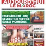 Une page de journal électronique affichant des titres d'articles sur la coopération Maroc-Finlande, la santé régionale et une opération anti-drogue, avec un cadenas symbolisant l'accès réservé aux abonnés.